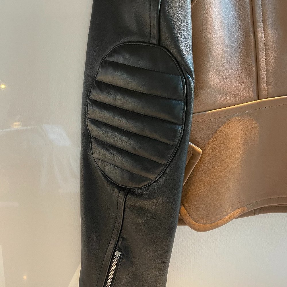 Alexander Wang Leather Two-tone Jacket - Picture 11 of 16